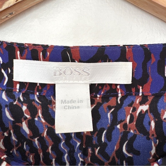 Boss Silk Multicolor Patterned Blouse - Picture 3 of 7